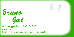 bruno gal business card